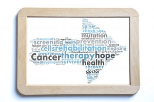 Cancer therapy word cloud